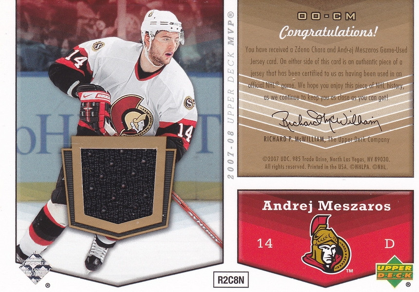 Hockey card Andrej Meszaros