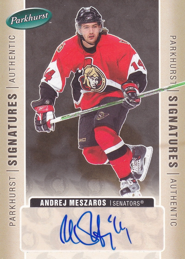 Hockey card Andrej Meszaros