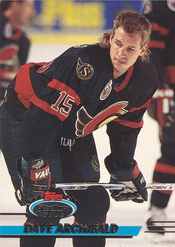 Hockey card Dave Archibald