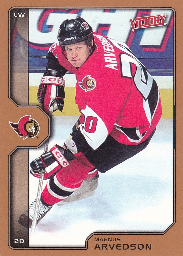 Hockey card Magnus Arvedson
