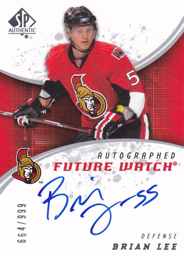 Hockey card Brian Lee