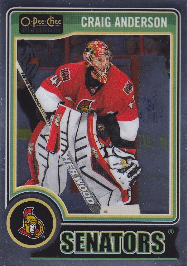 Hockey card Craig Anderson