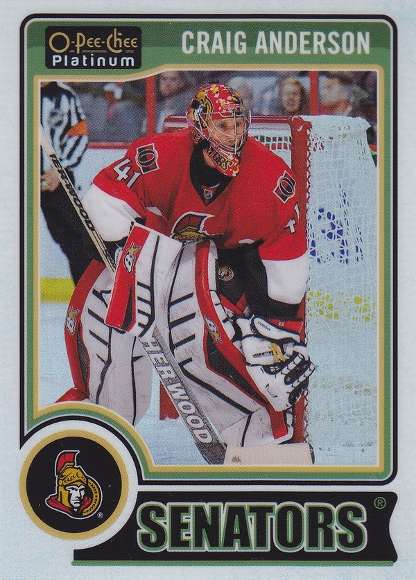 Hockey card Craig Anderson