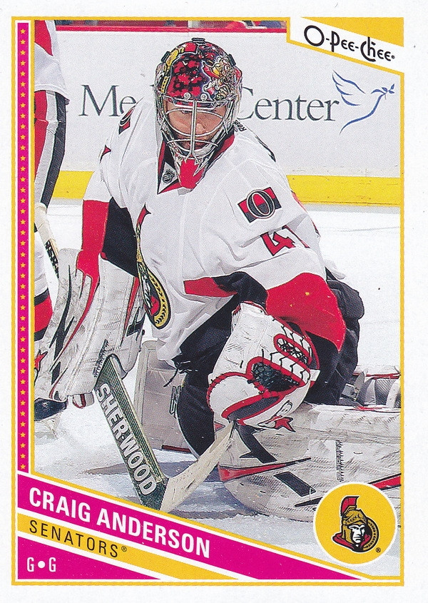 Hockey card Craig Anderson