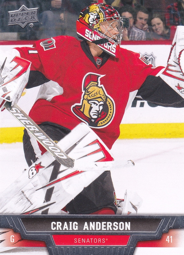 Hockey card Craig Anderson