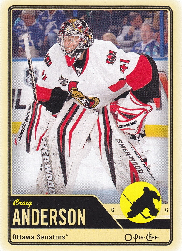 Hockey card Craig Anderson