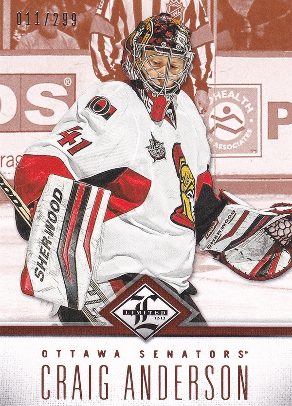 Hockeey card Craig Anderson
