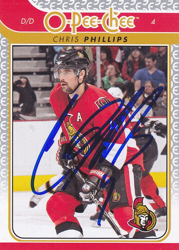 Hockey card Chris Phillips
