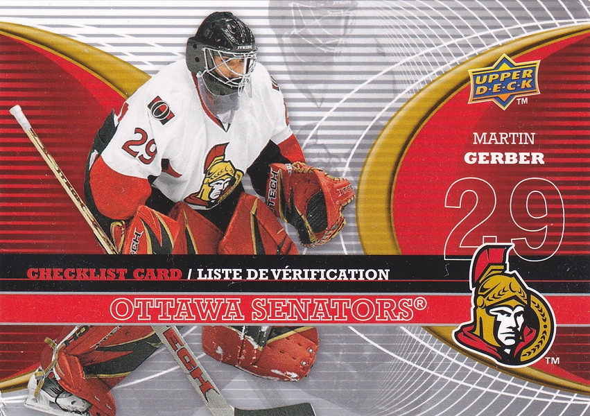 Hockey card Checklist