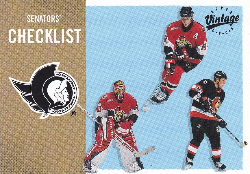 Hockey card Checklist