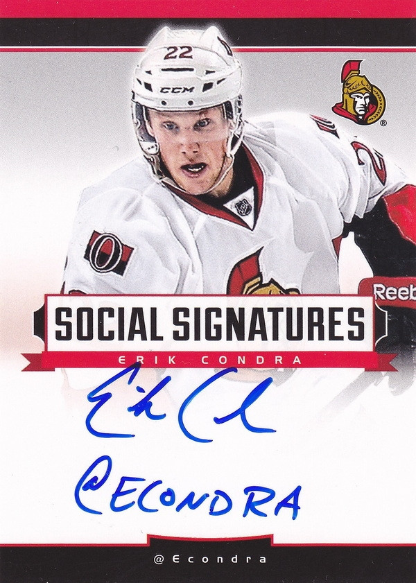 Hockey card Erik Condra