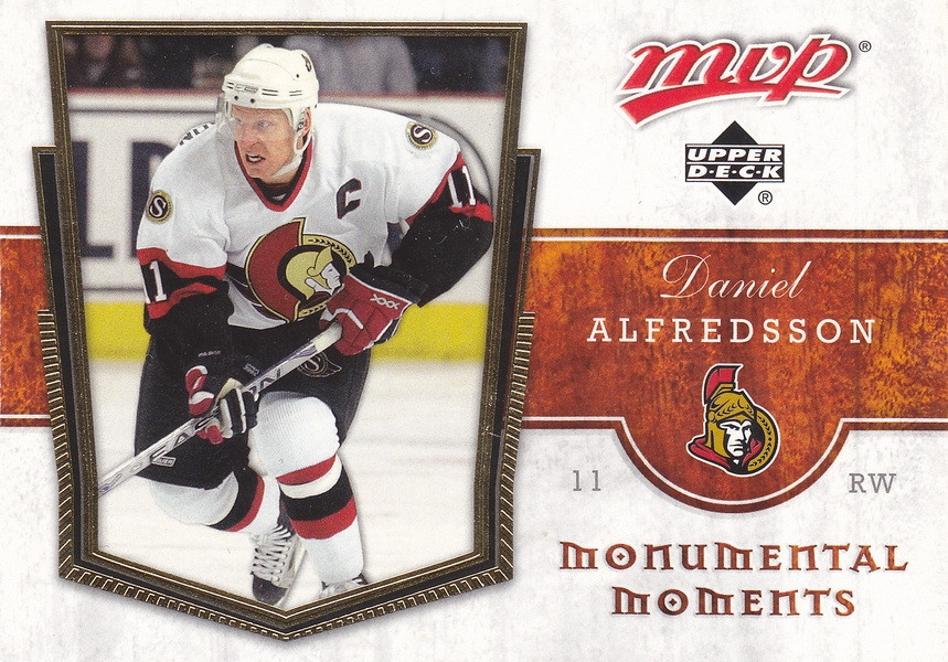 Hockey card Daniel Alfredsson