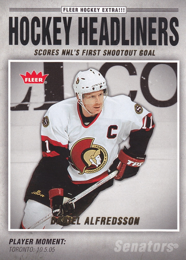 Hockey card Daniel Alfredsson