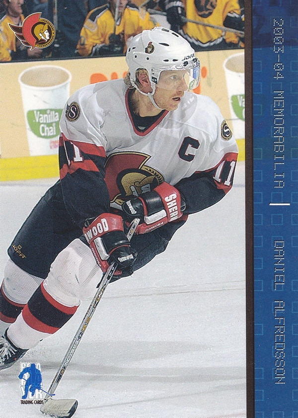 Hockey card Daniel Alfredsson