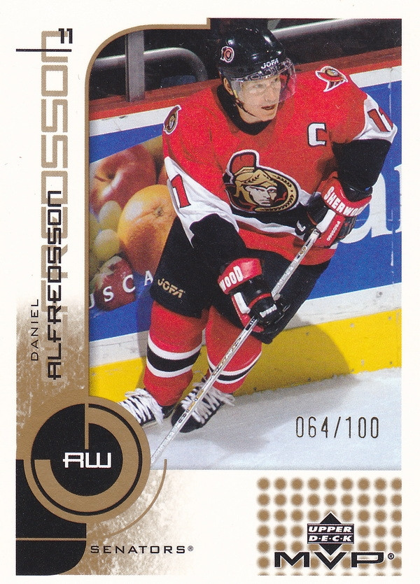Hockey card Daniel Alfredsson
