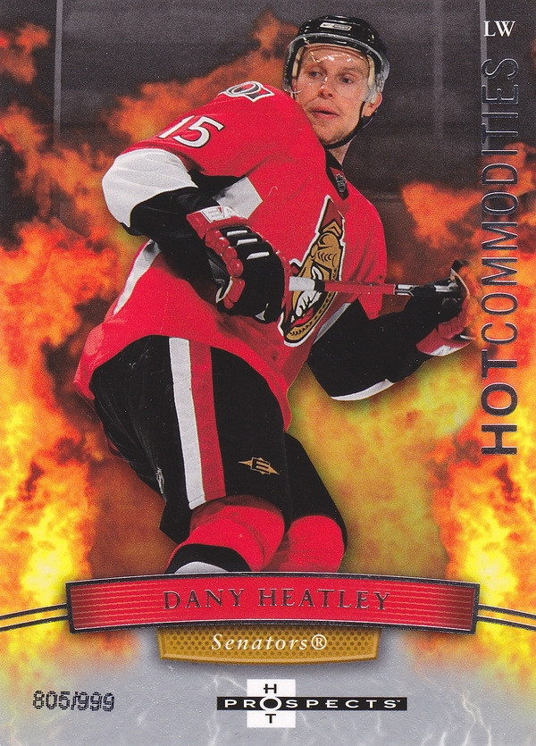 Hockey card Dany Heatley