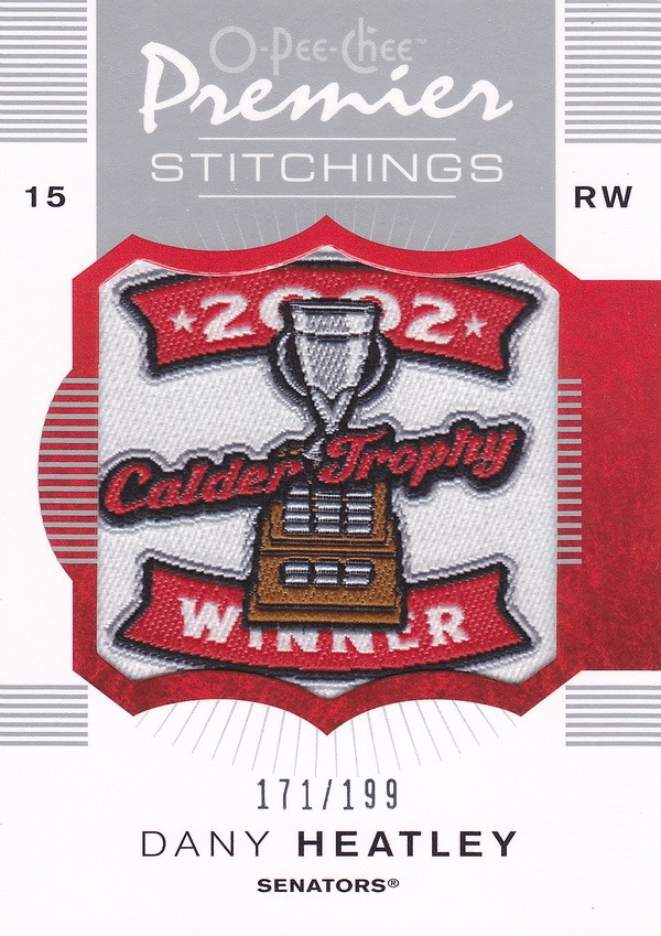 Hockey card Dany Heatley