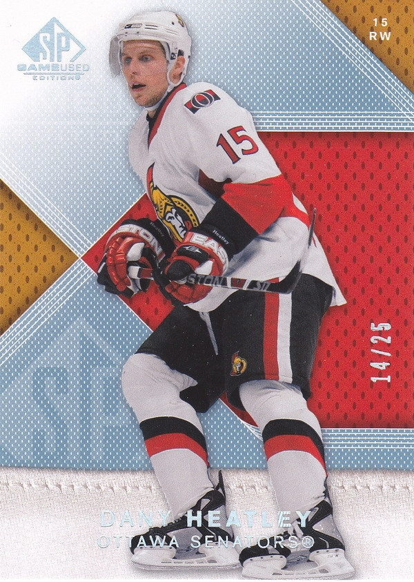 Hockey card Dany Heatley