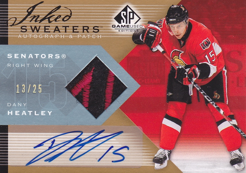 Hockey card Dany Heatley