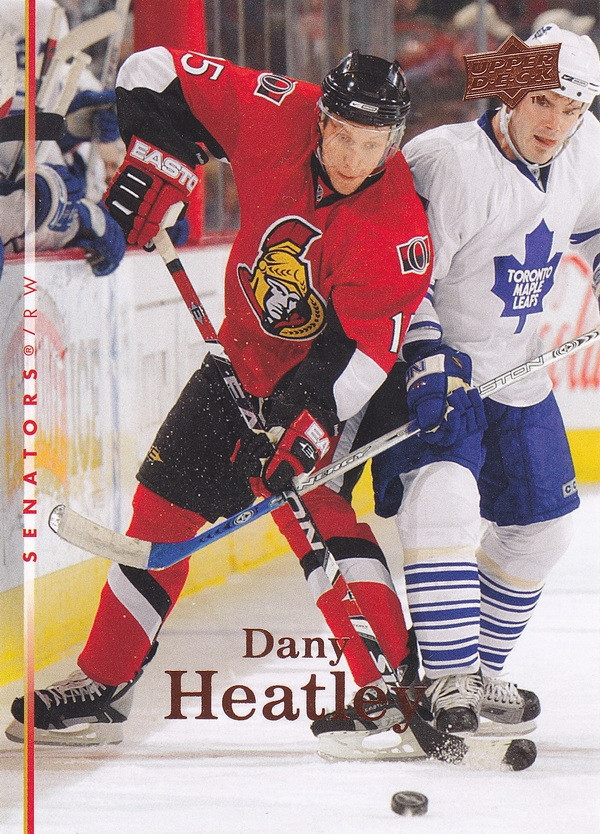 Hockey card Dany Heatley