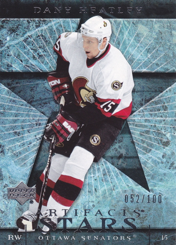 Hockey card Dany Heatley
