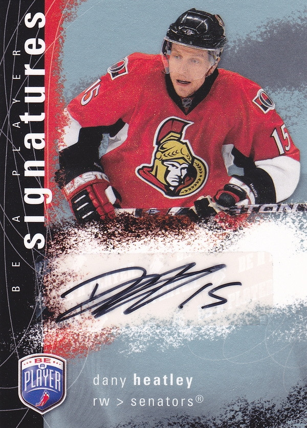 Hockey card Dany Heatley