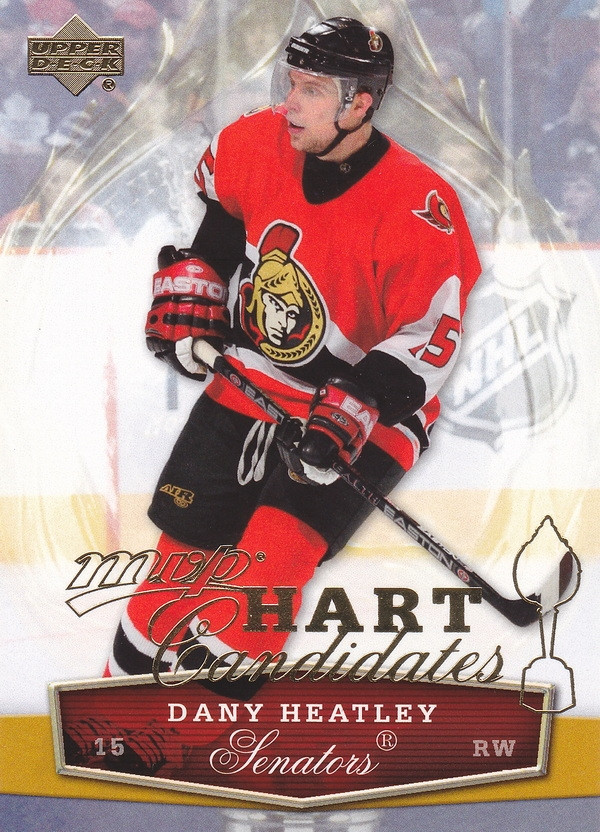 Hockey card Dany Heatley