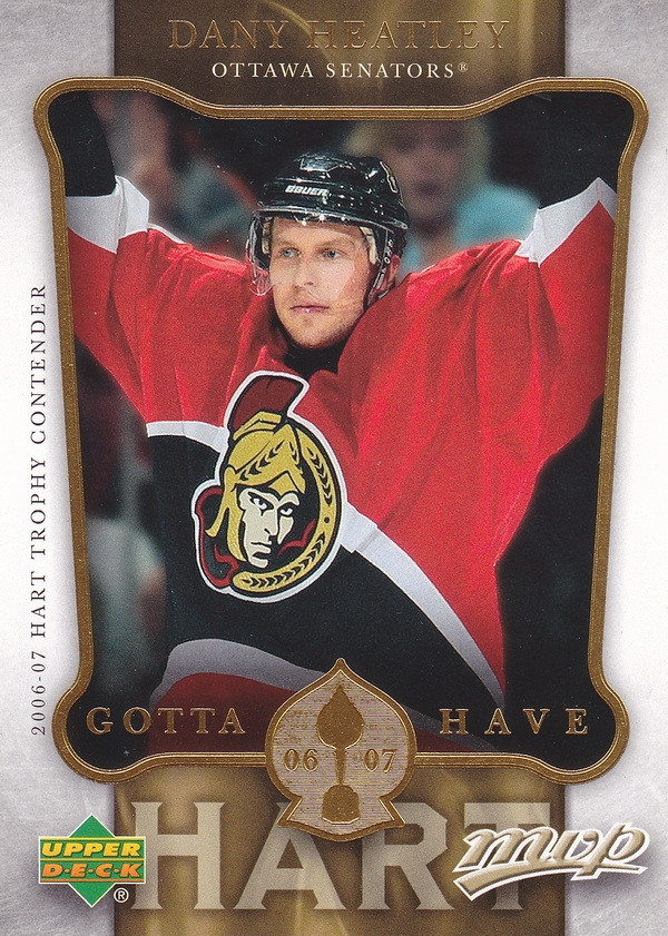 Hockey card Dany Heatley