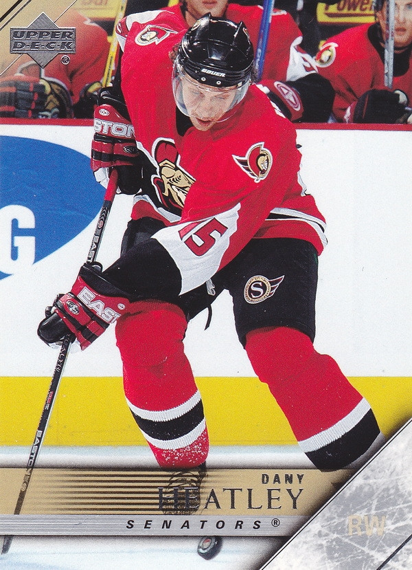 Hockey card Dany Heatley