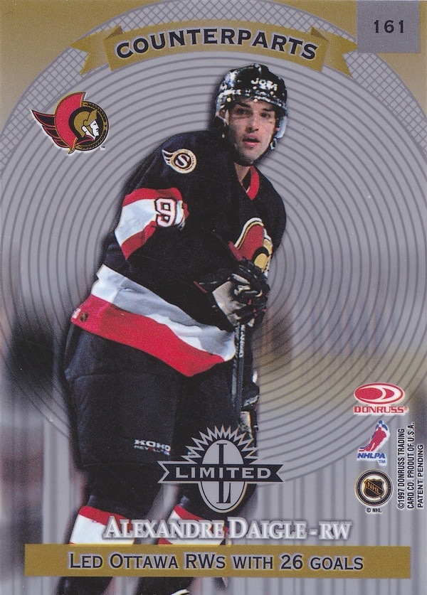 Hockey card Alexandre Daigle 