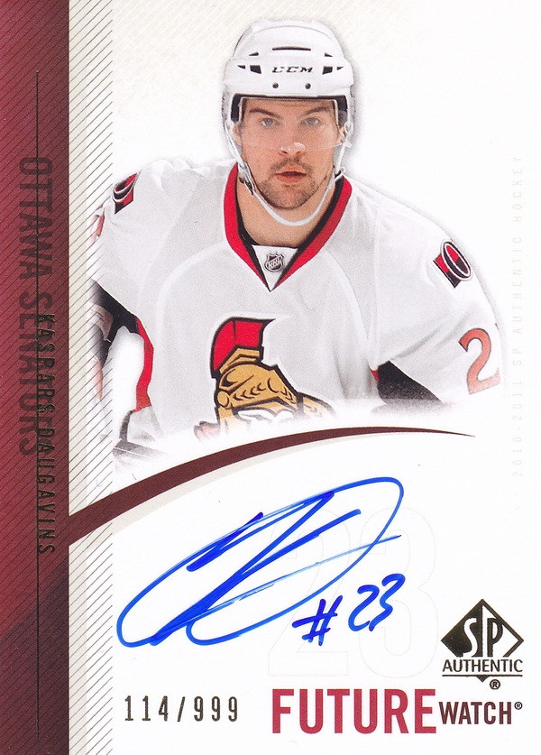 Hockey card Kaspars Daugavins