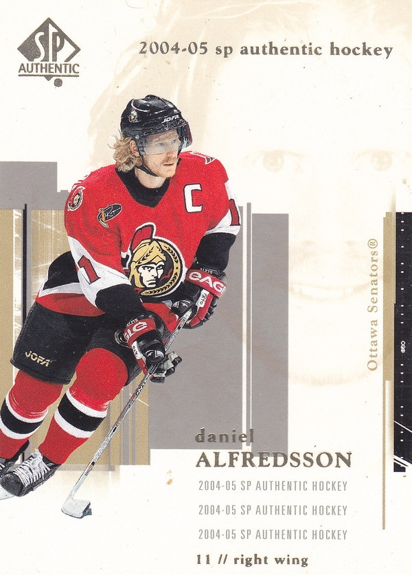 Hockey card Daniel Alfredsson