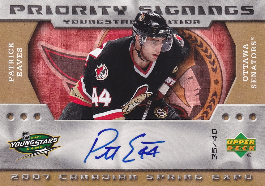 Hockey card Patrick Eaves