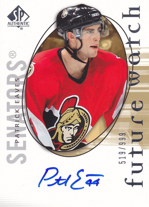 Hockey card Patrick Eaves