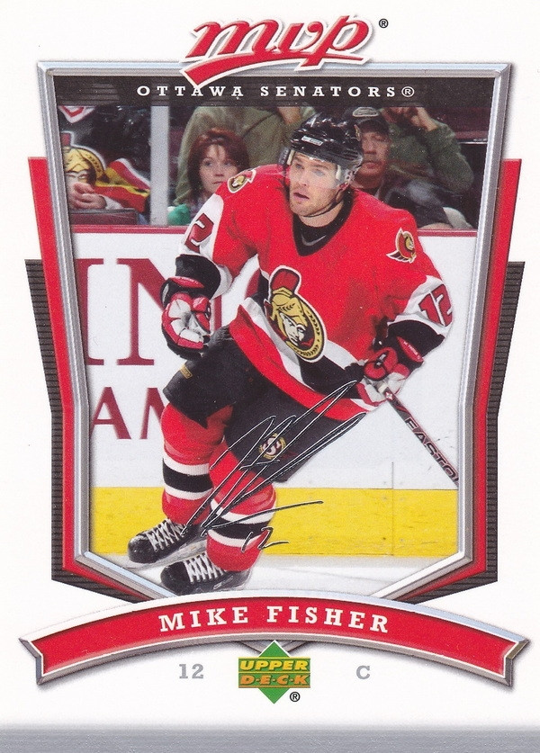 Hockey card Mike Fisher