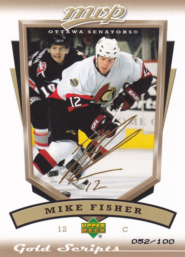 Hockey card Mike Fisher