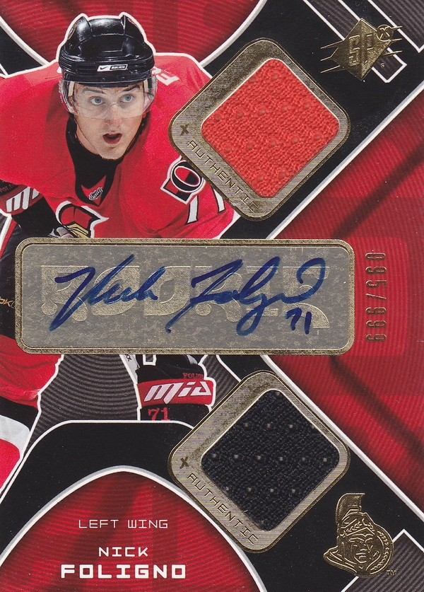 Hockey card Nick Foligno 