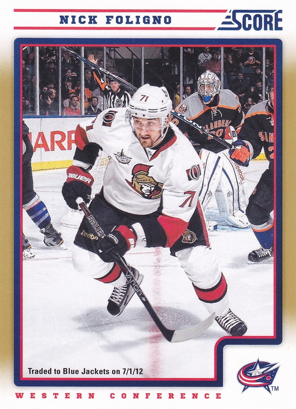 Hockey card Nick Foligno