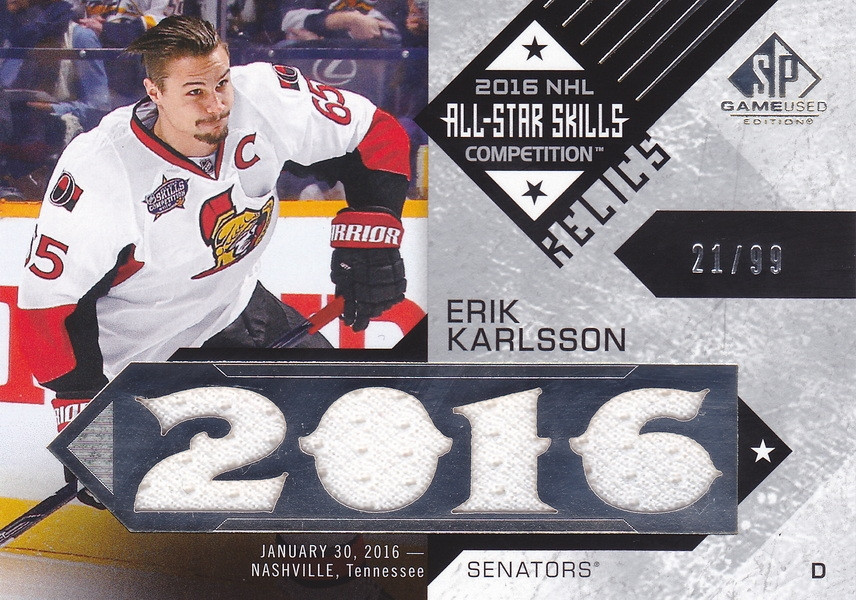 Hockey card Erik Karlsson