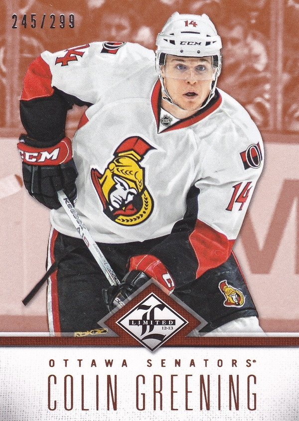 Hockey card Colin Greening