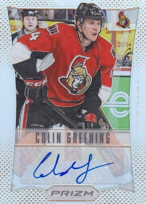 Hockey card Colin Greening