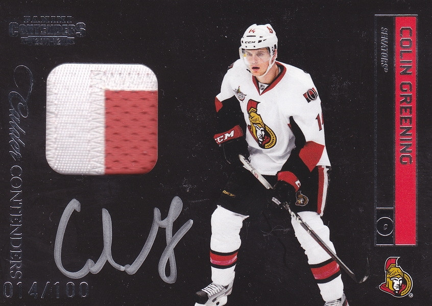Hockey card Colin Greening