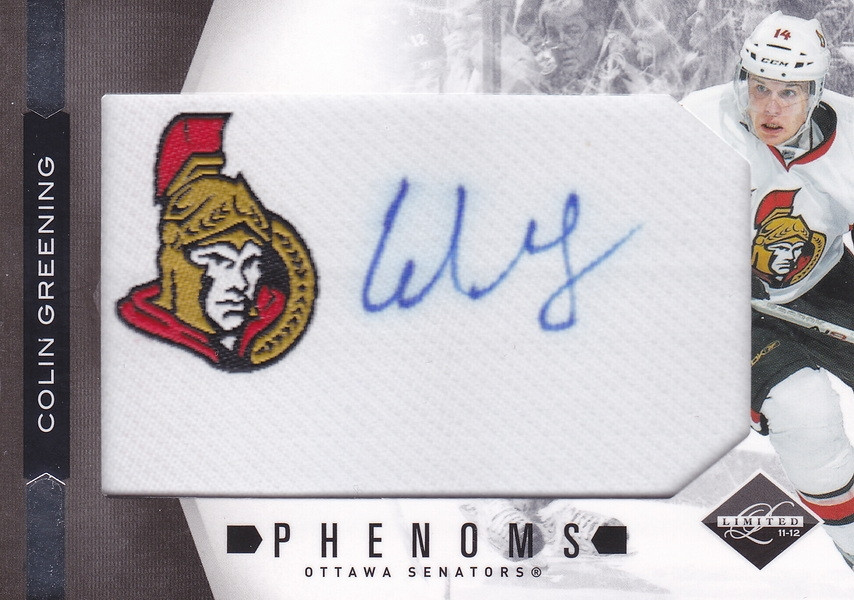 Hockey card Colin Greening