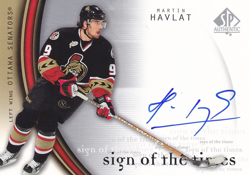 Hockey card Martin Havlat