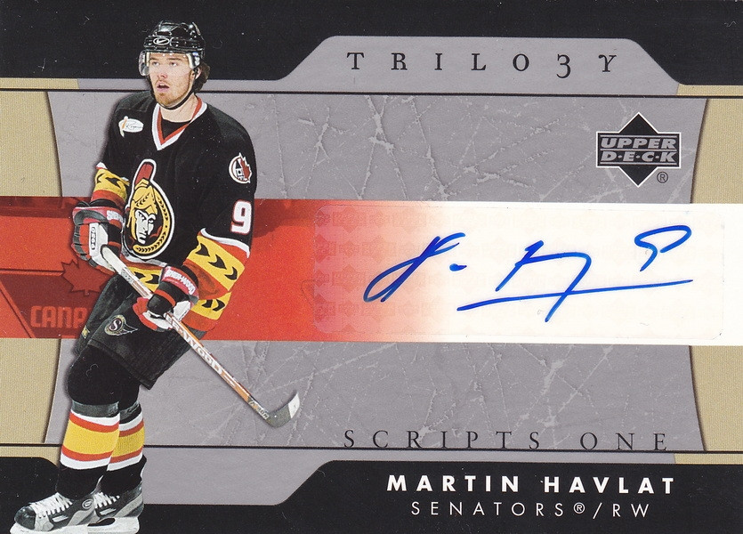 Hockey card Martin Havlat
