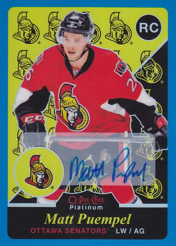 Hockey card Matt Puempel