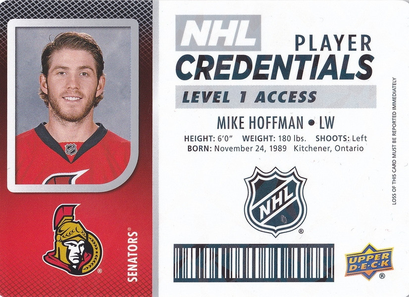 Hockey card Mike Hoffman