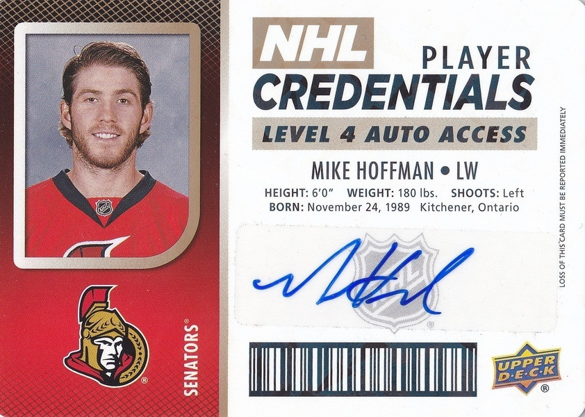 Hockey card Mike Hoffman