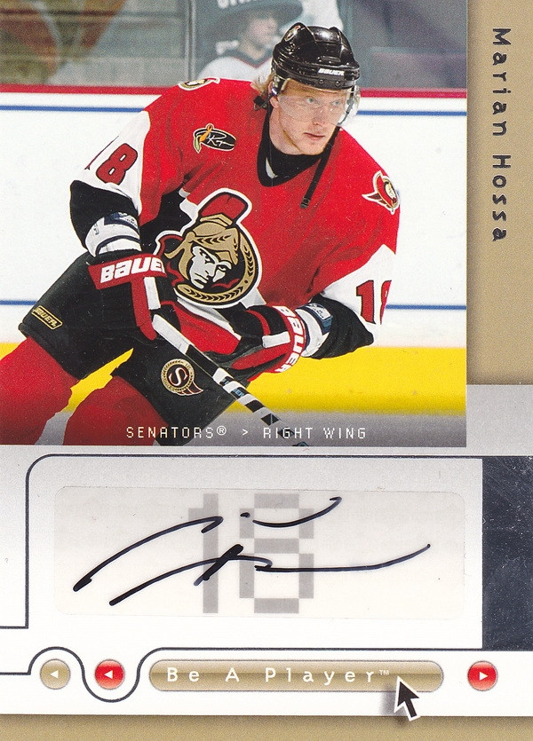 Hockey card Marian Hossa
