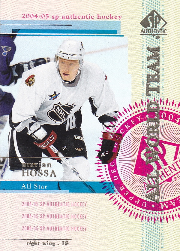 Hockey card Marian Hossa